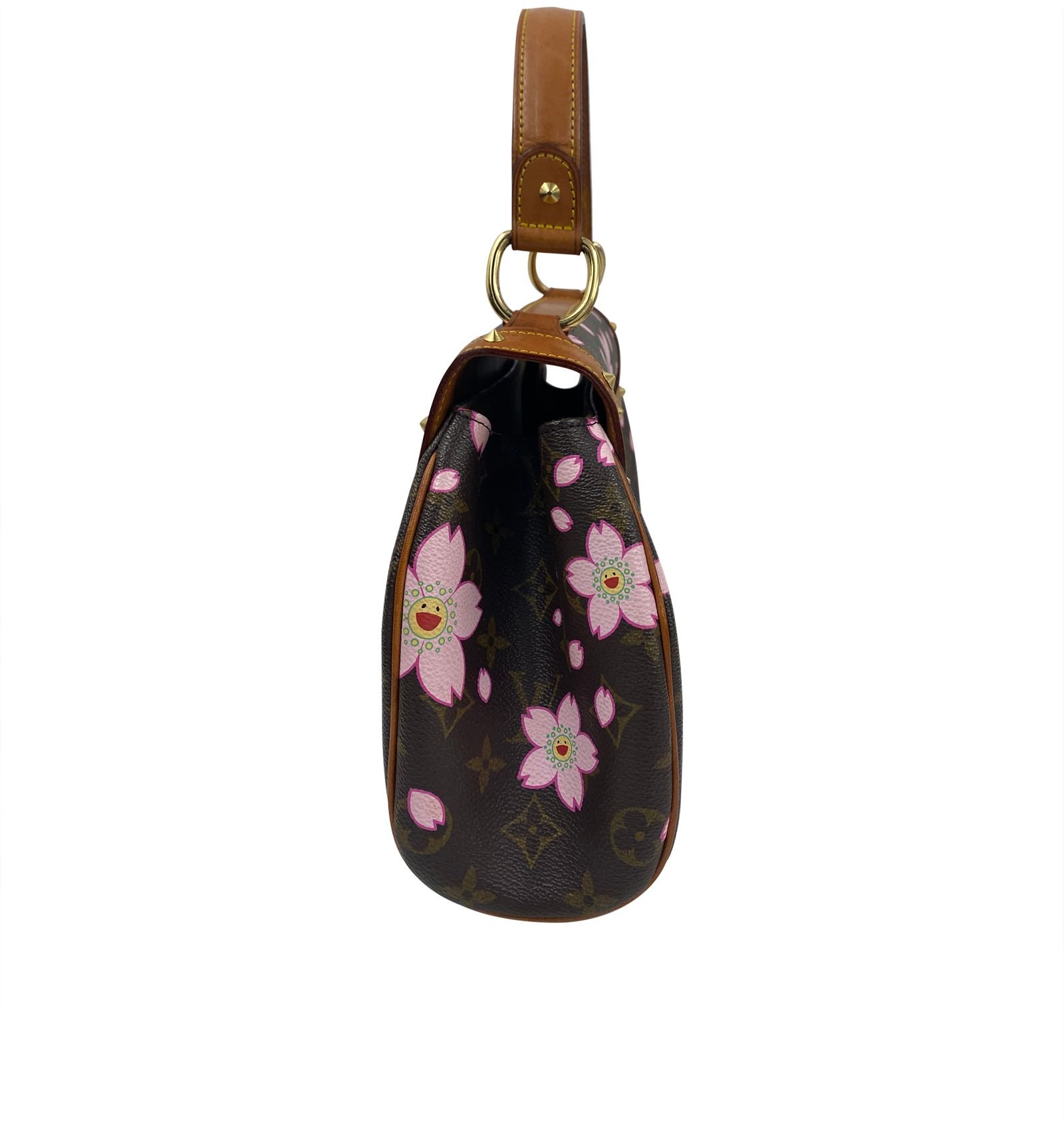 Limited Edition Cherry Blossom Murakami, 1.200&euro;, Bolso, Marrón/Rosa, Canvas - General, Vista inferior